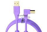 CHROMA CABLES USB-A TO USB-B ANGULO RECTO 1.5 METROS COLORES DJTECHTOOLS Morado CABLEADO